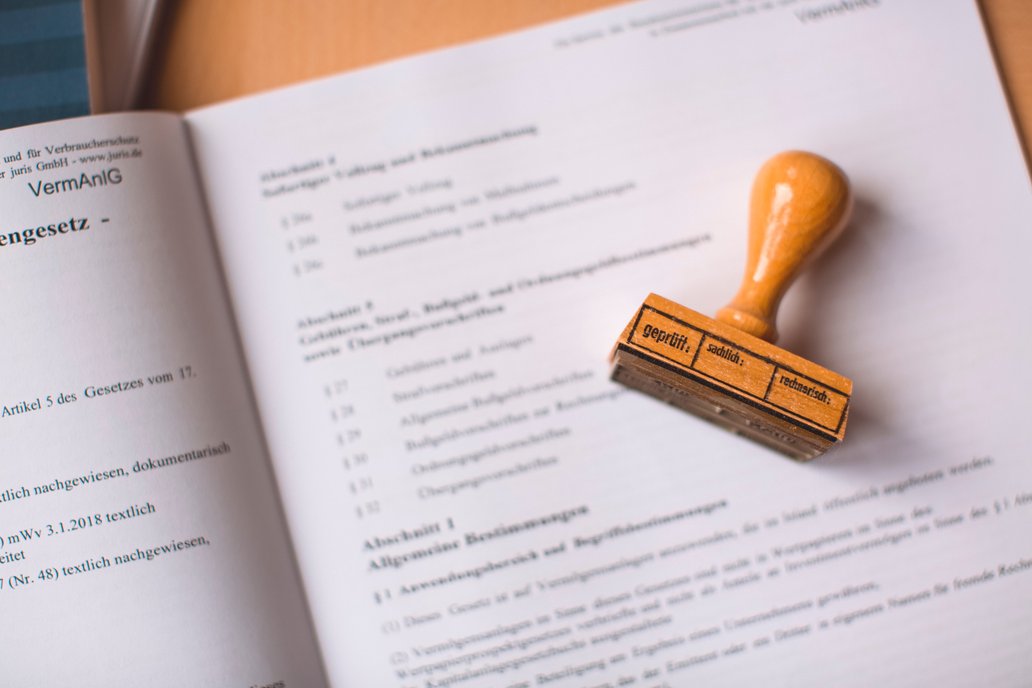 Legal documents and a notary stamp